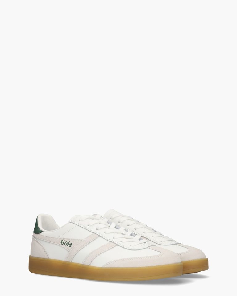 Viper Leather Wit/Donkergroen Herensneakers