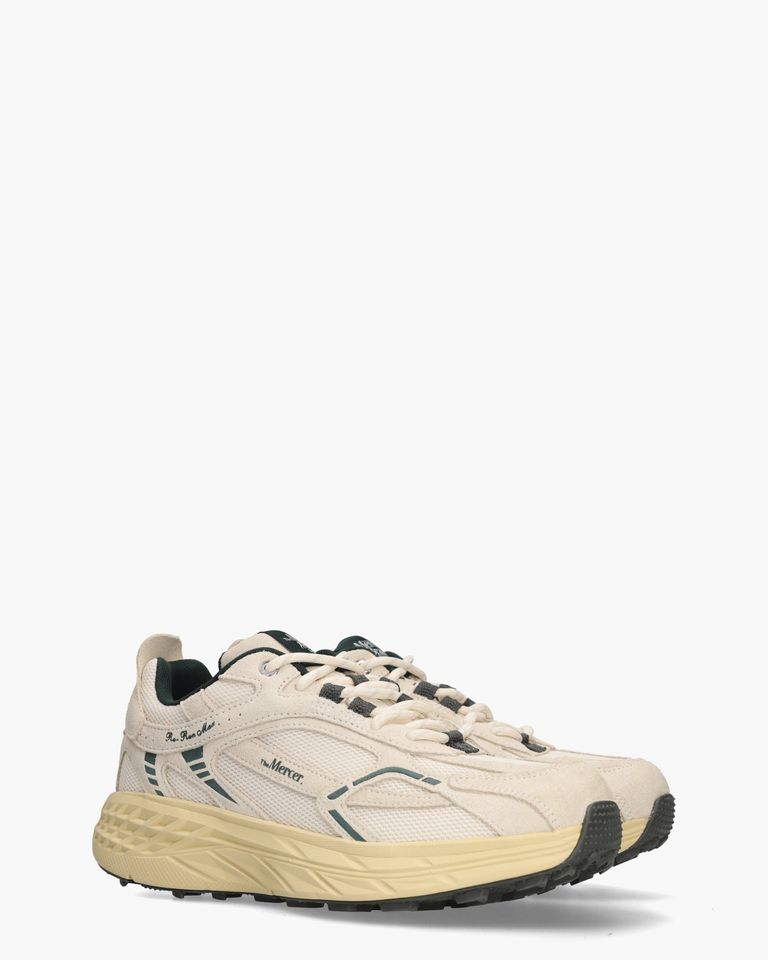 The Re-Run Max Off-White/Donkergroen Herensneakers