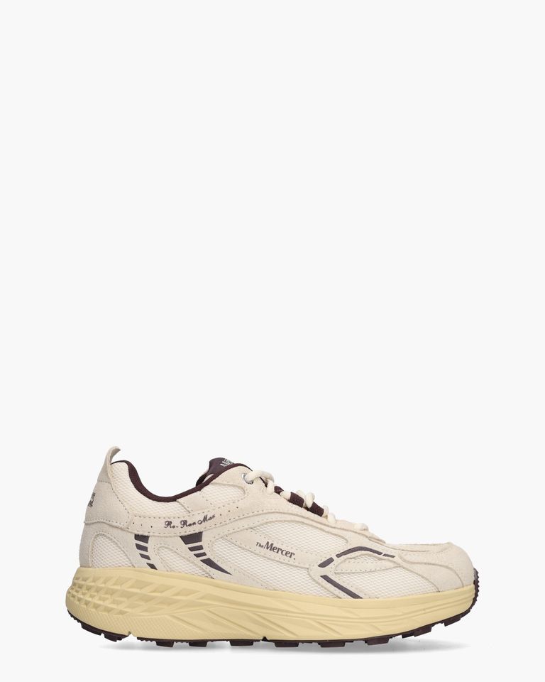 The Re-Run Max Off-White/Aubergine Herensneakers
