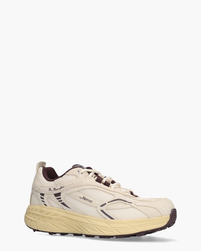 The Re-Run Max Off-White/Aubergine Herensneakers