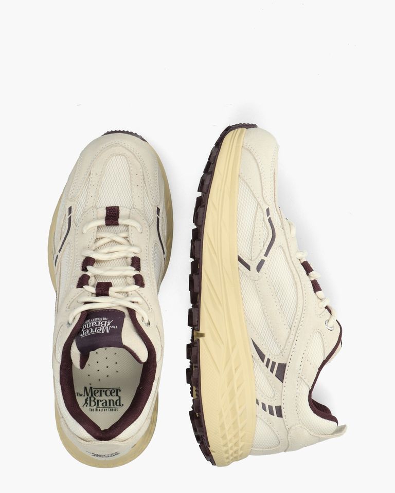 The Re-Run Max Off-White/Aubergine Herensneakers