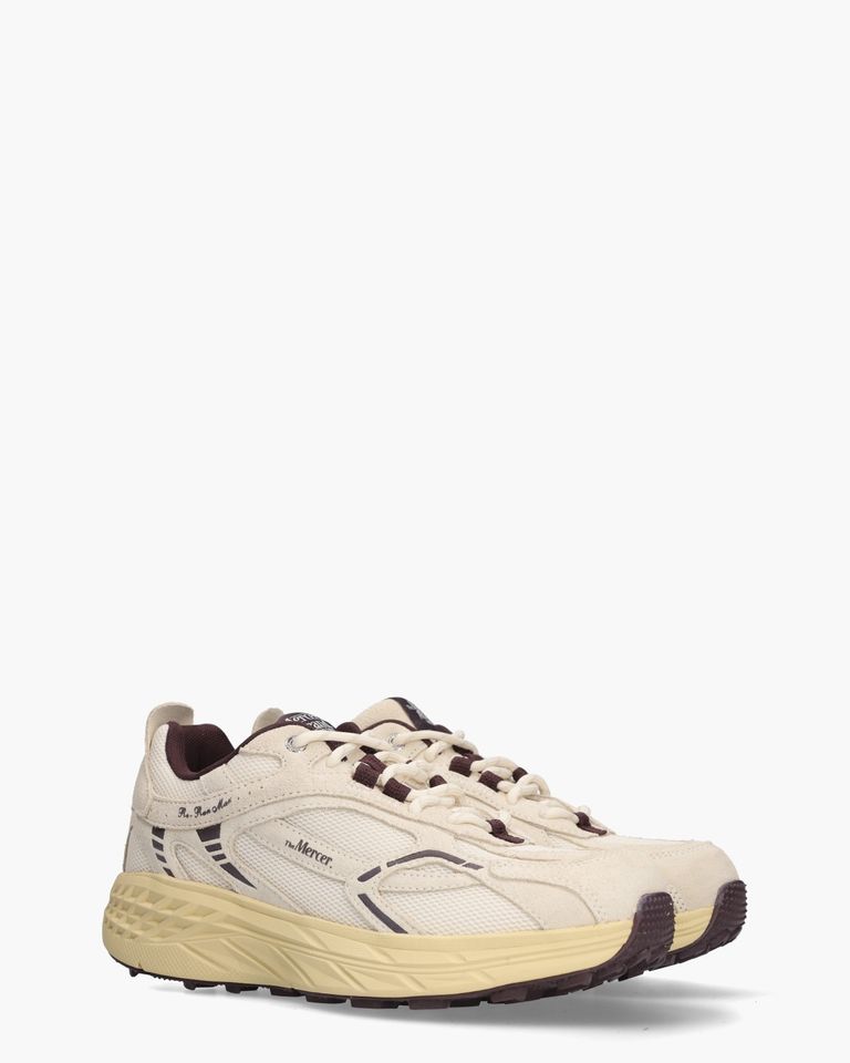 The Re-Run Max Off-White/Aubergine Herensneakers