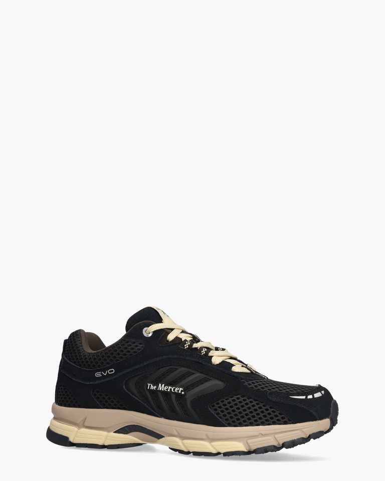 The Re-Run EVO Nubuck Donkergrijs Herensneakers