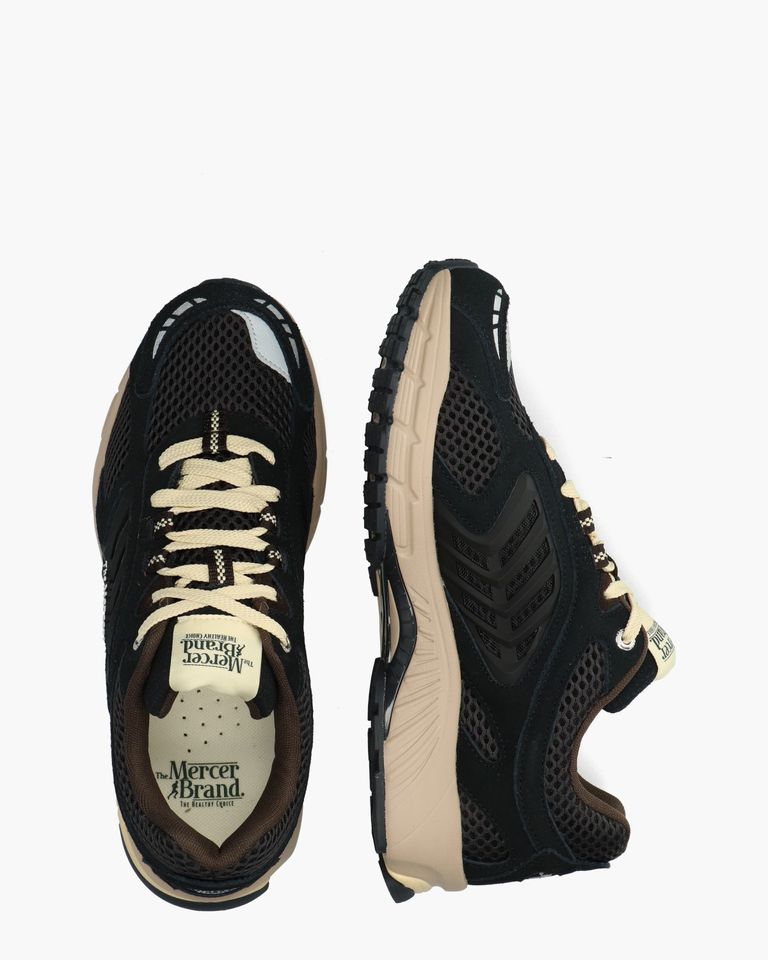 The Re-Run EVO Nubuck Donkergrijs Herensneakers