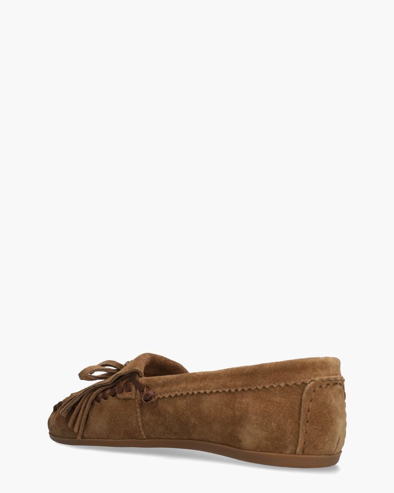 E29042 Cognac Dames Veterschoenen