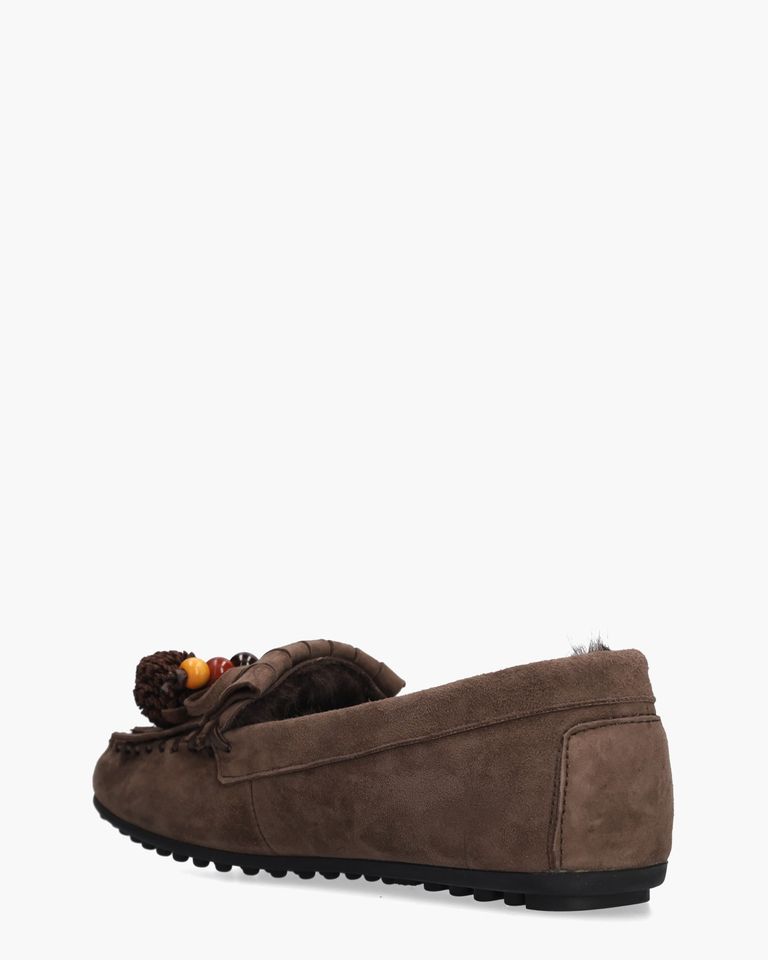 Arienne Donkerbruin Damesloafers