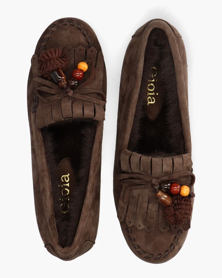 Arienne Donkerbruin Damesloafers