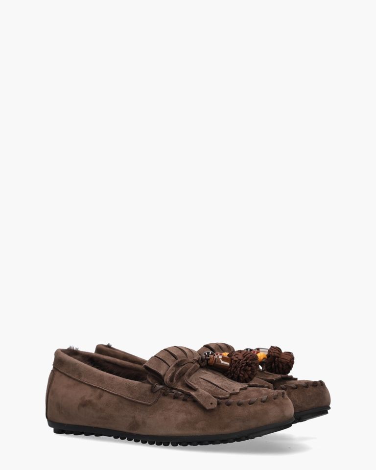 Arienne Donkerbruin Damesloafers