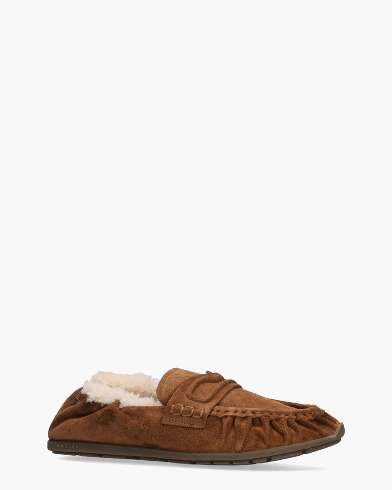Riley Mio Fur Brown suede
