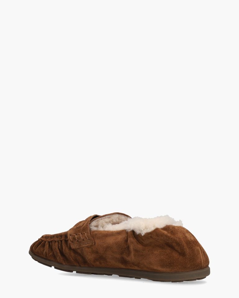 Riley Mio Fur Brown suede