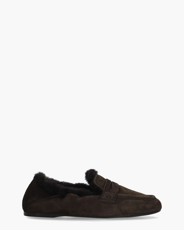 Sheldon Donkerbruin Damesloafers