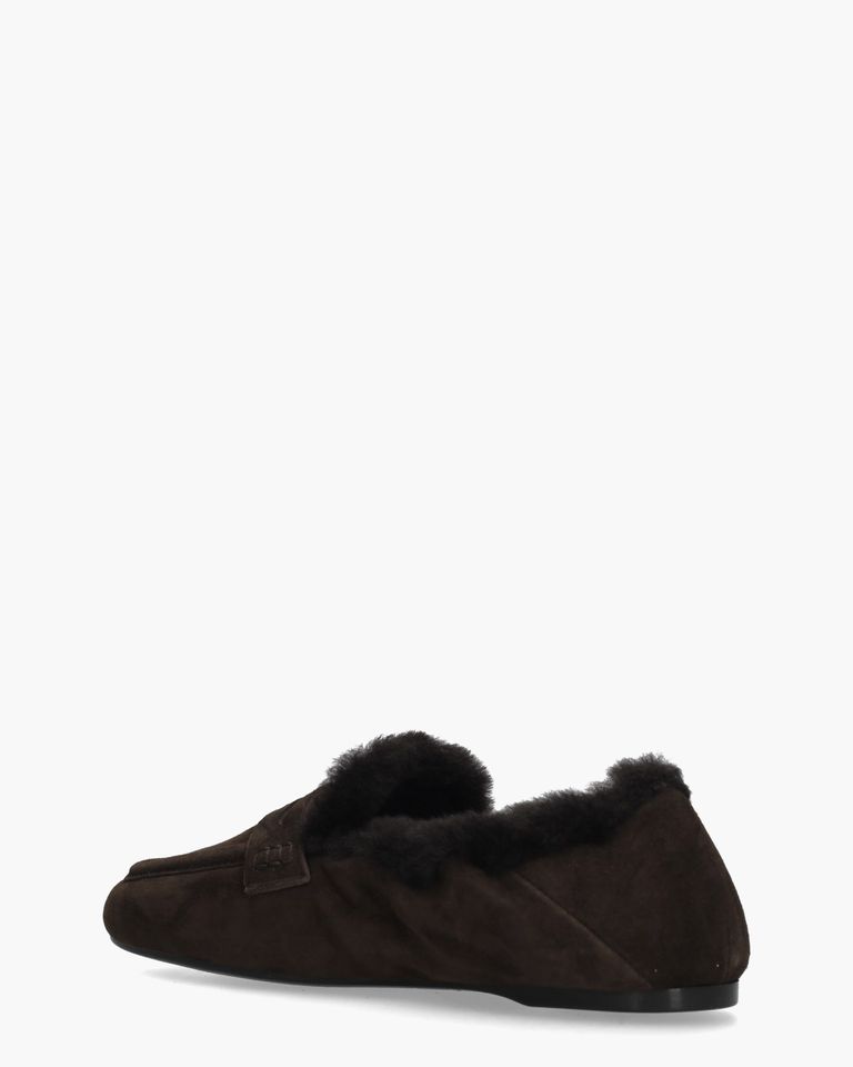 Sheldon Donkerbruin Damesloafers