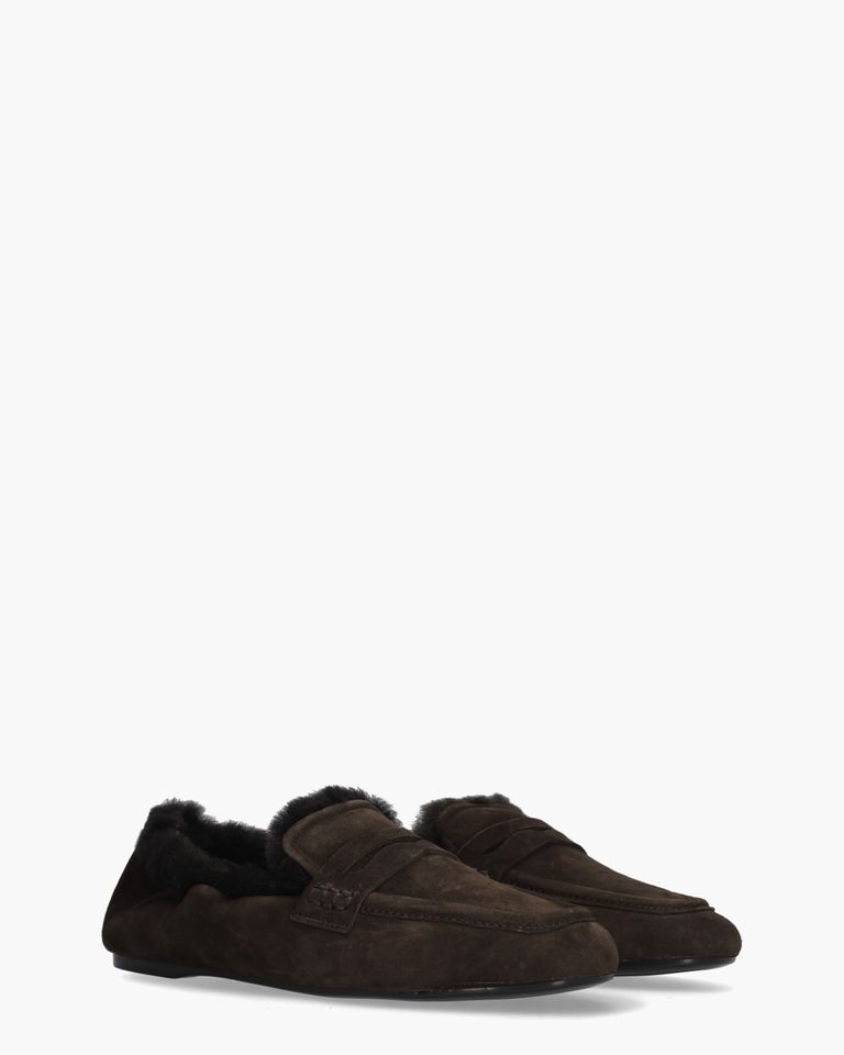 Sheldon Donkerbruin Damesloafers