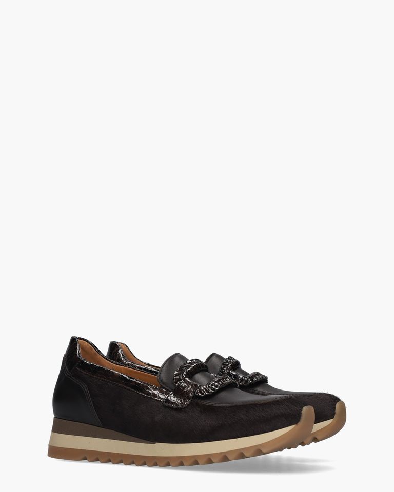 4010.01.003 Donkerbruin Damesloafers