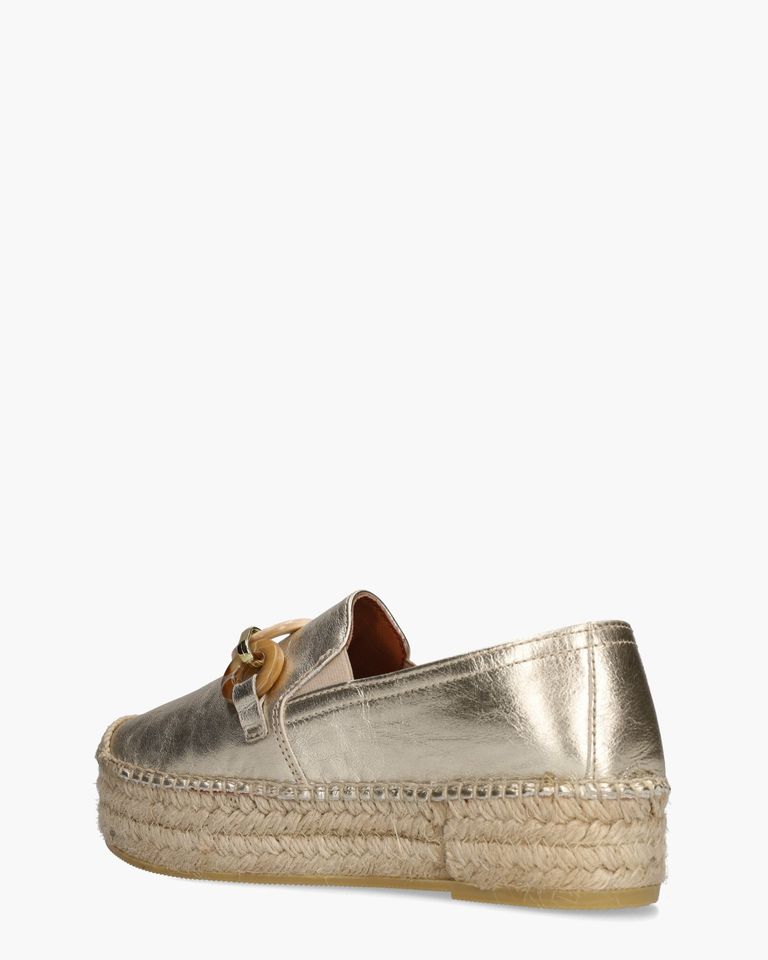 2292 Goud Damesloafers