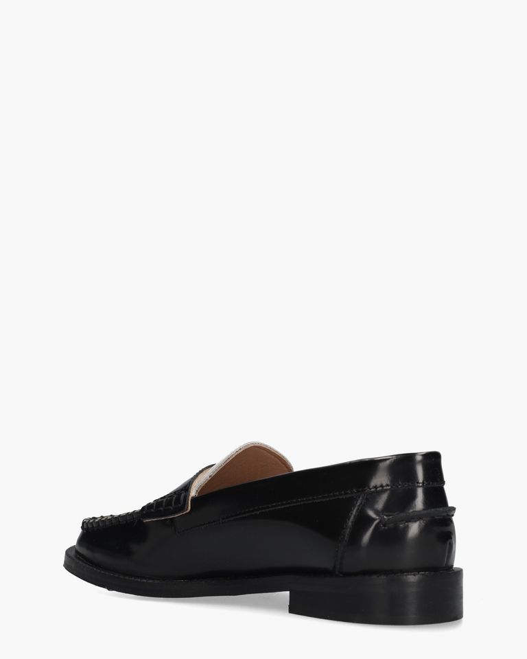 Amara Zwart/Off-White Damesloafers