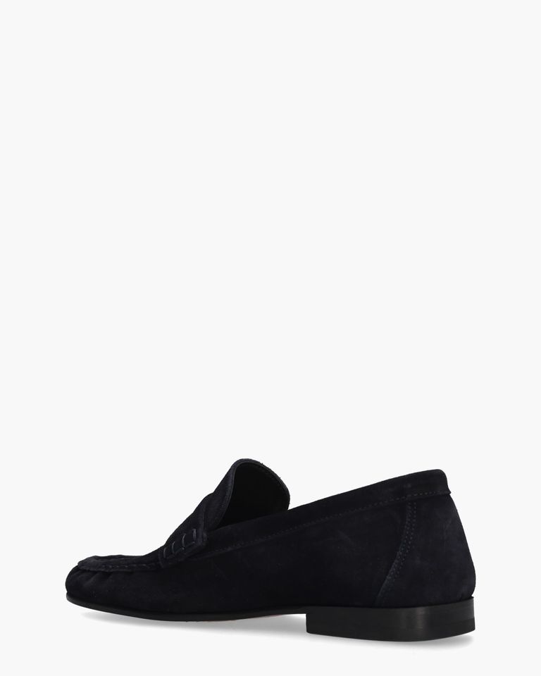 Penny Loafer Wrinkle Donkerblauw Damesloafers
