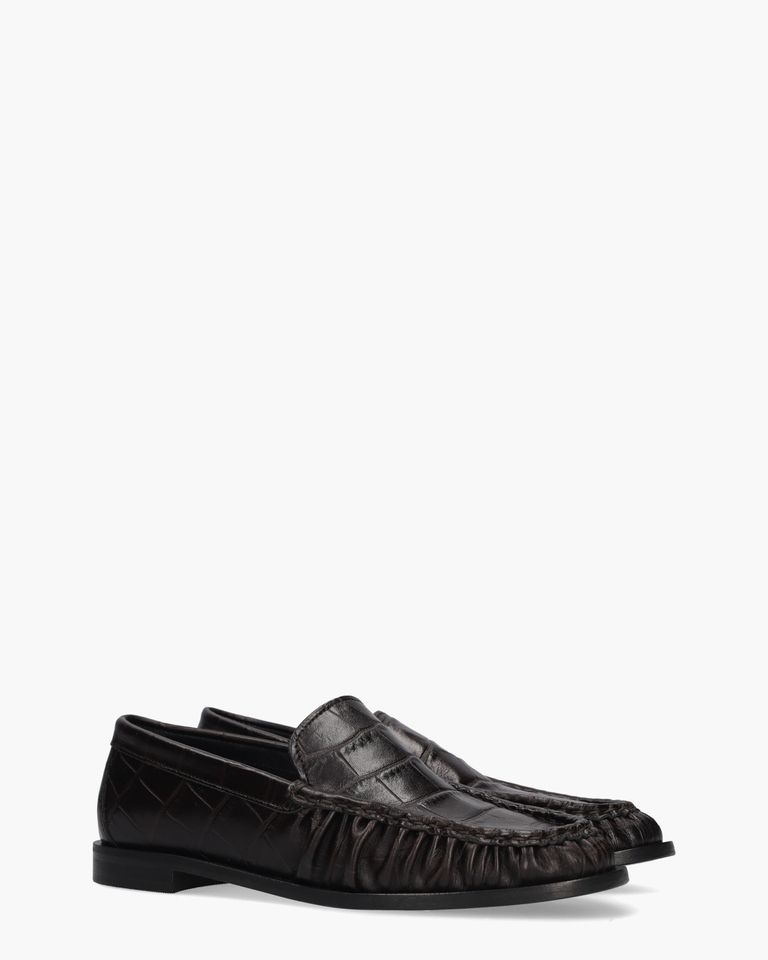 Rudi Donkerbruin Damesloafers