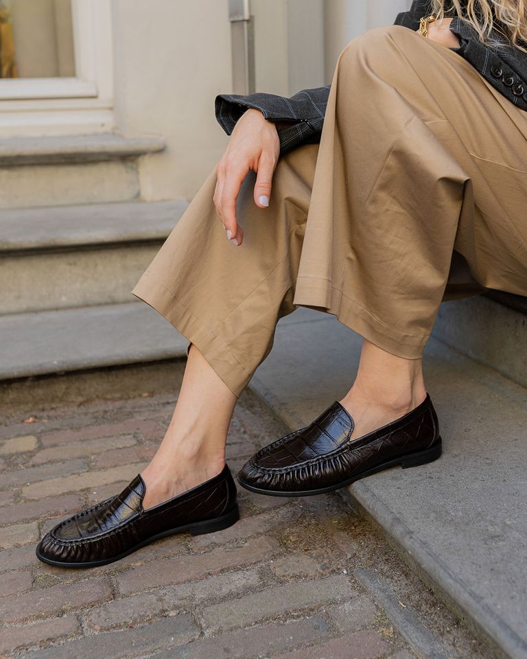 Rudi Donkerbruin Damesloafers