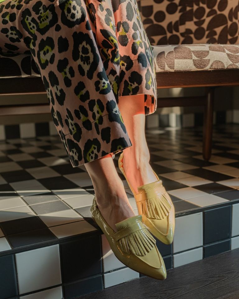 Wedge 1G Lichtgeel Damesloafers