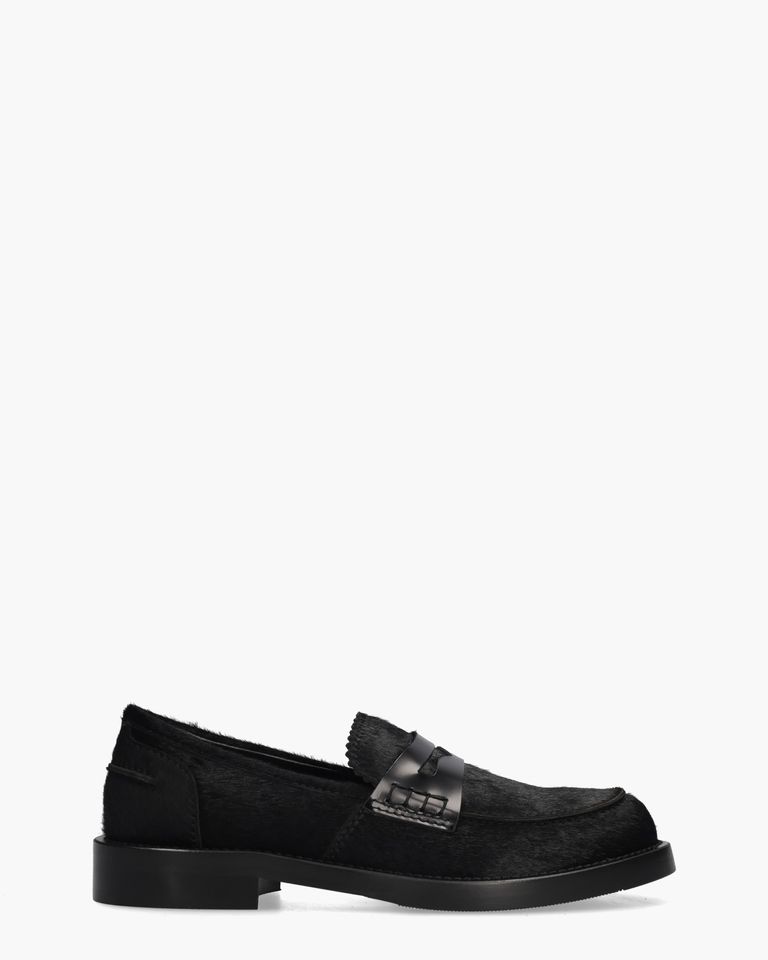 Pretty Zwart Damesloafers