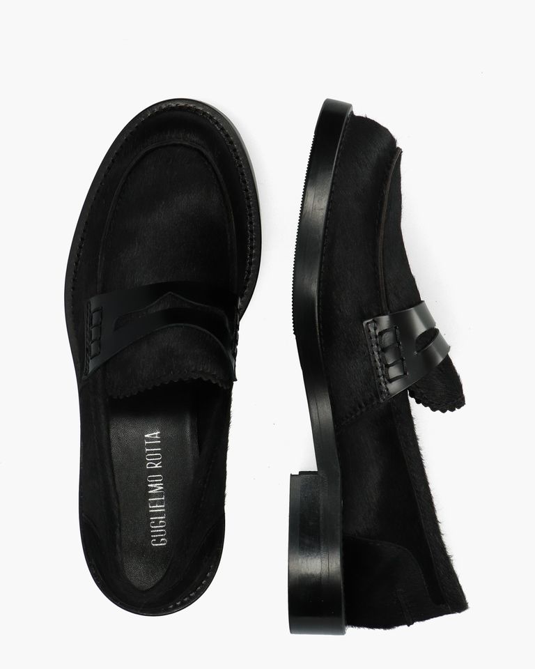 Pretty Zwart Damesloafers