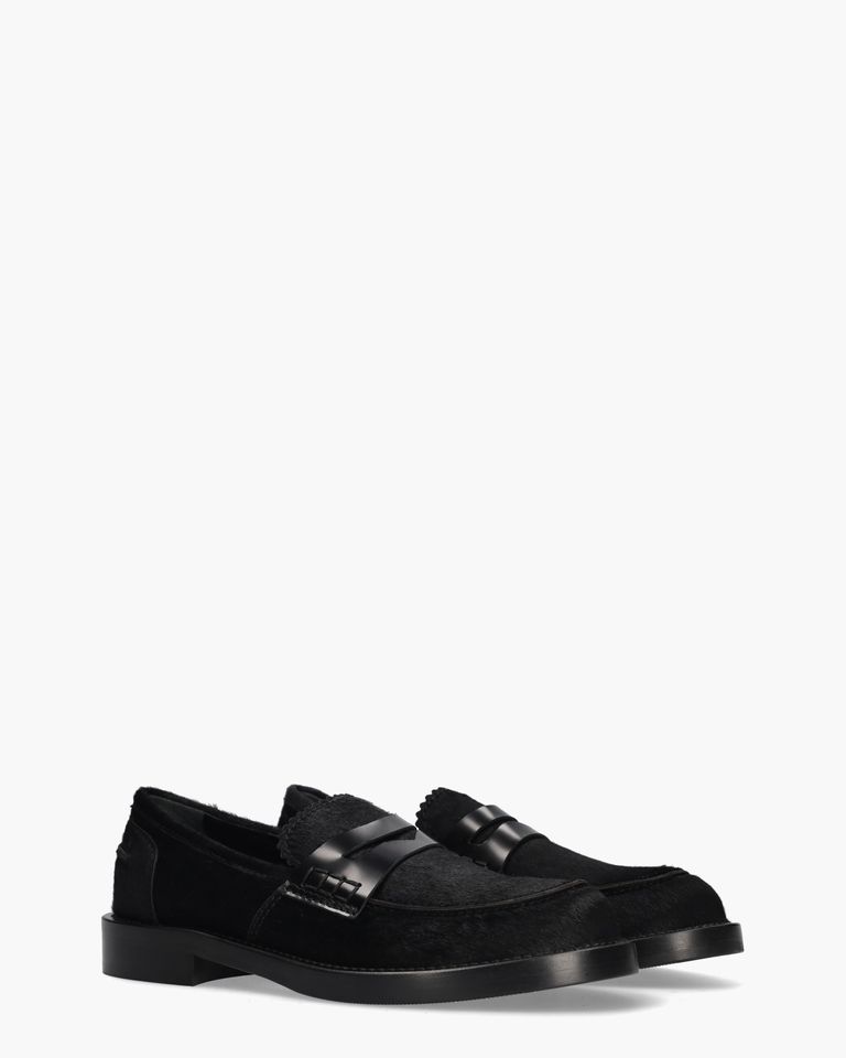 Pretty Zwart Damesloafers