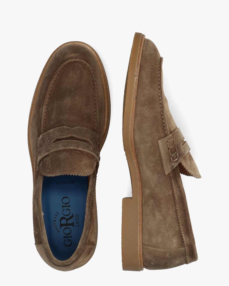 92701 Taupe Herenloafers
