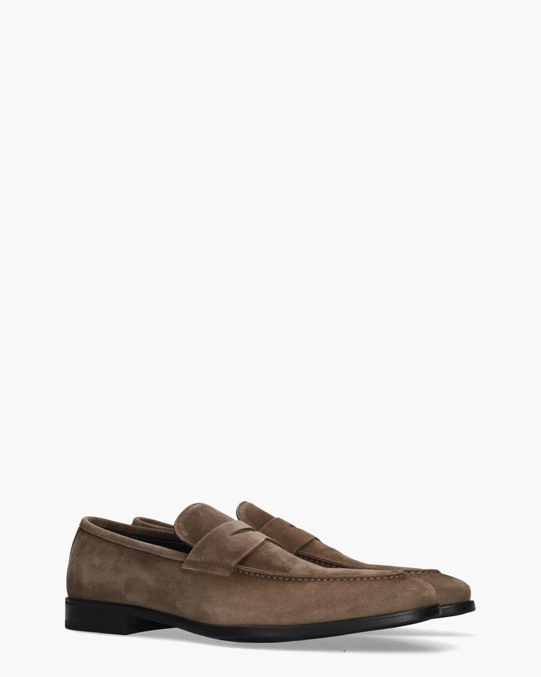 50504 Taupe Herenloafers