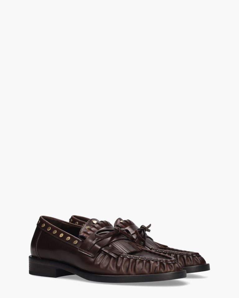 Mill Donkerbruin Damesloafers