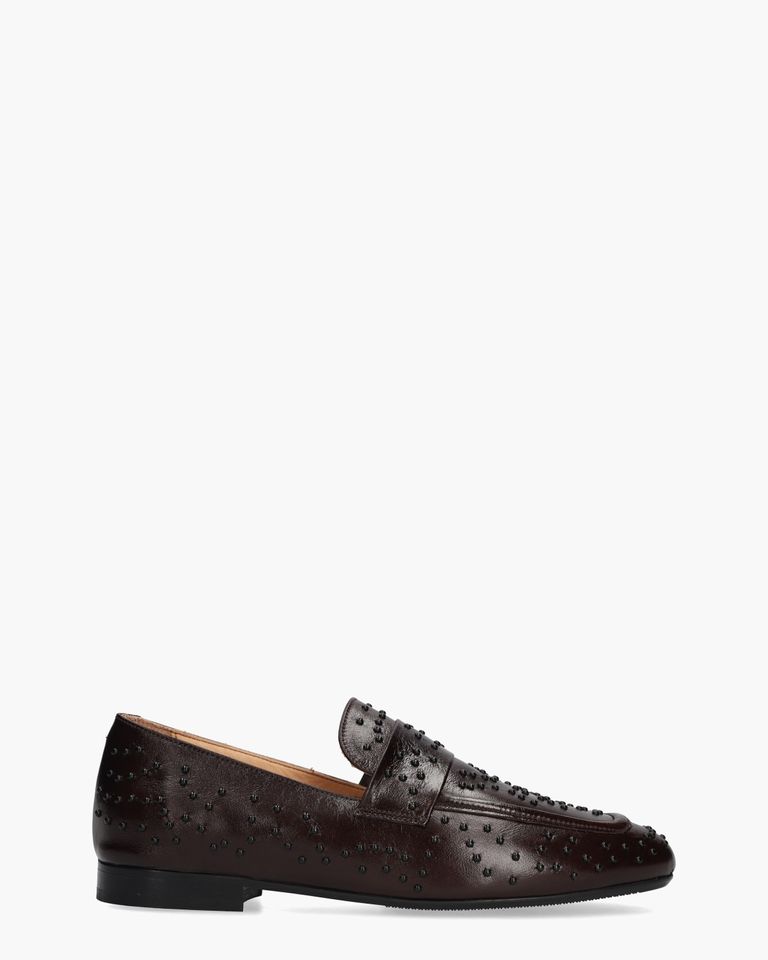 Aimie Donkerbruin Damesloafers
