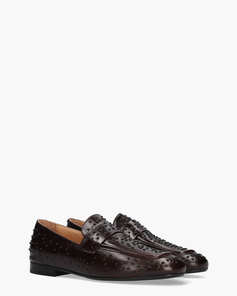 Aimie Donkerbruin Damesloafers