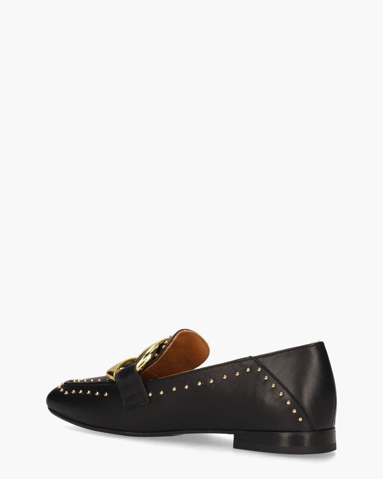 6120-1 Zwart Damesloafers