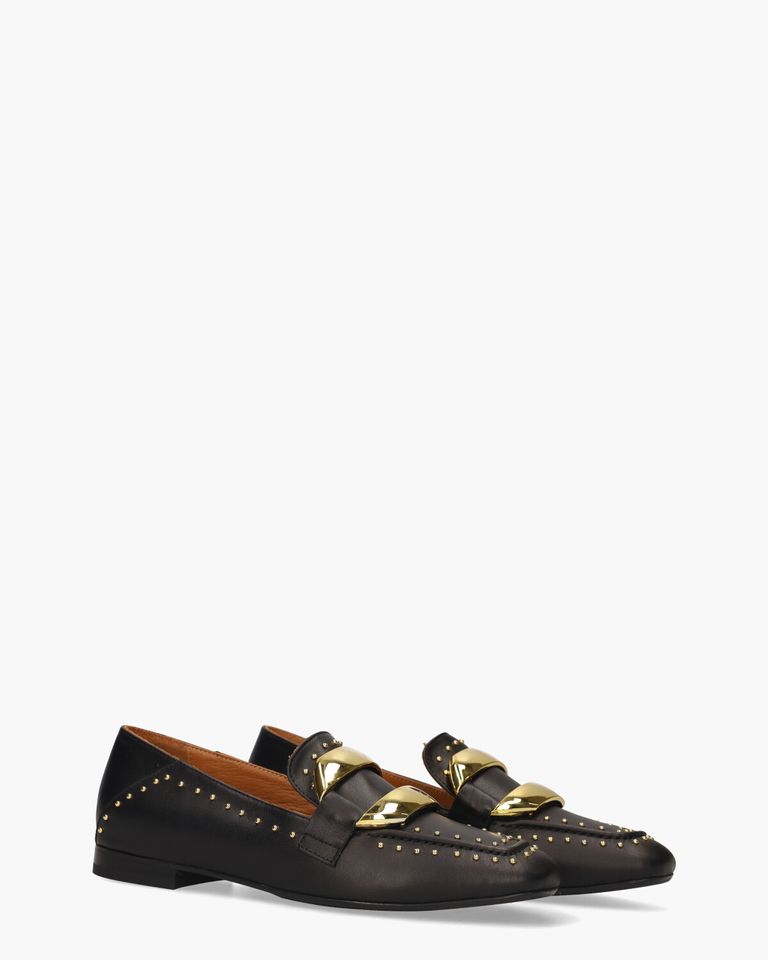 6120-1 Zwart Damesloafers