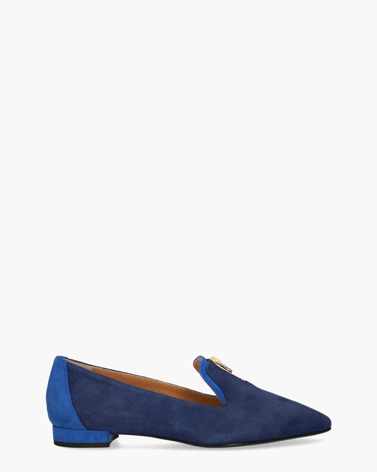19I020 Blauw Damesloafers