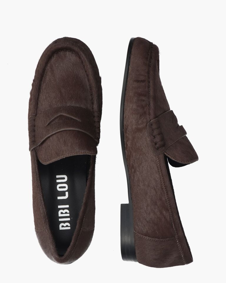 Lyra Donkerbruin Damesloafers