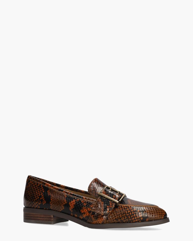 Drusiana Cognac/Zwart Damesloafers
