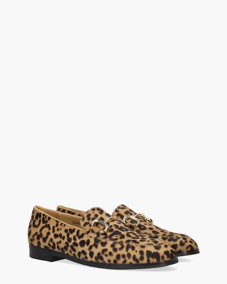 Laure Bruin/Zwart Damesloafers