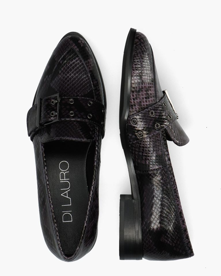 Drusiana Paars/Zwart Damesloafers
