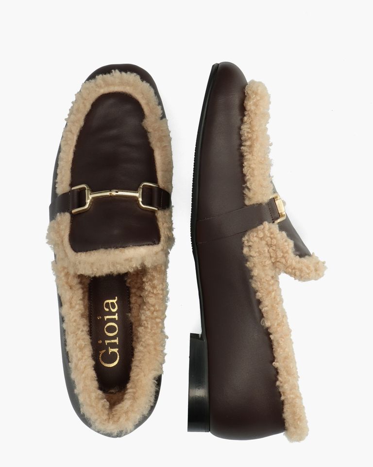 Loki Donkerbruin Damesloafers