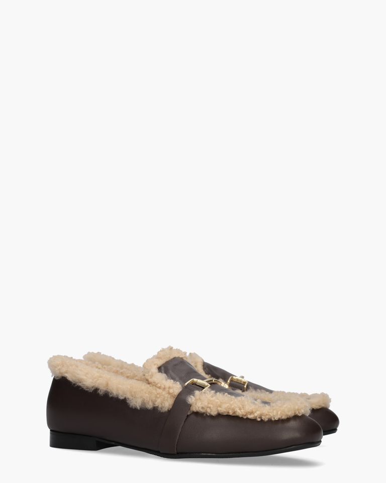 Loki Donkerbruin Damesloafers