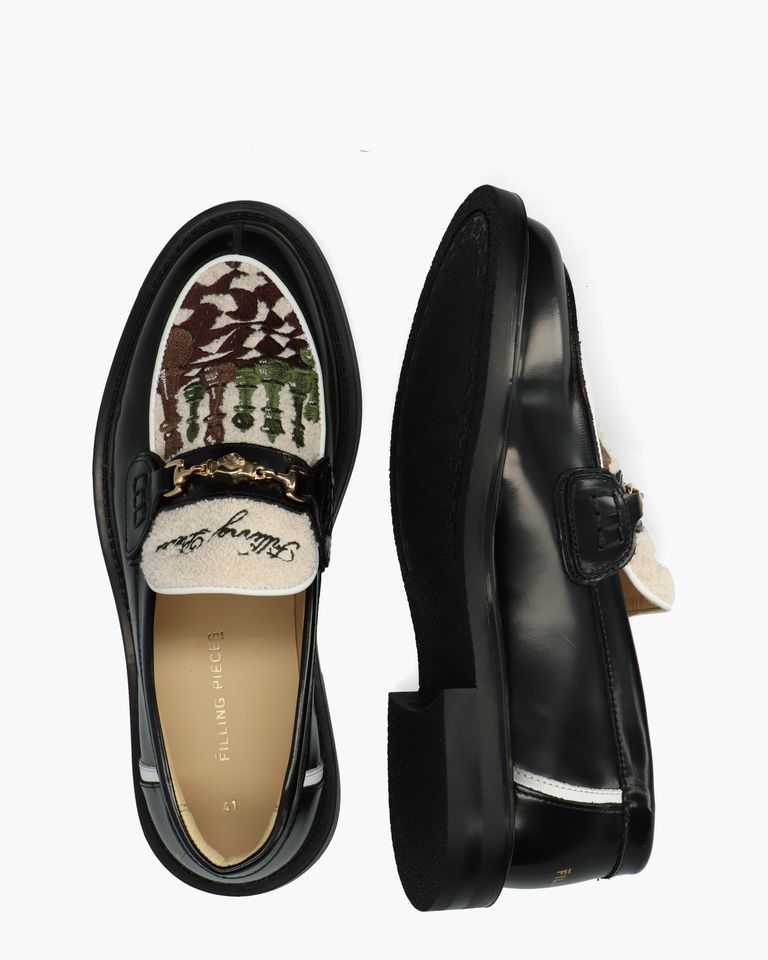 Loafer Chess Zwart Herenloafers