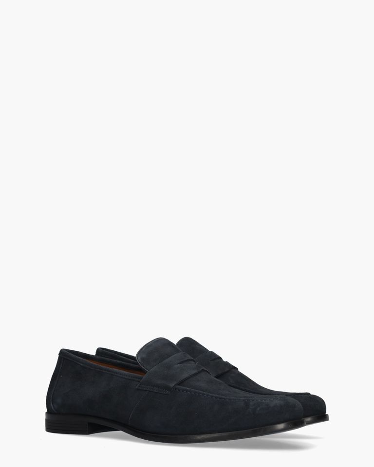 Wout Donkerblauw Herenloafers