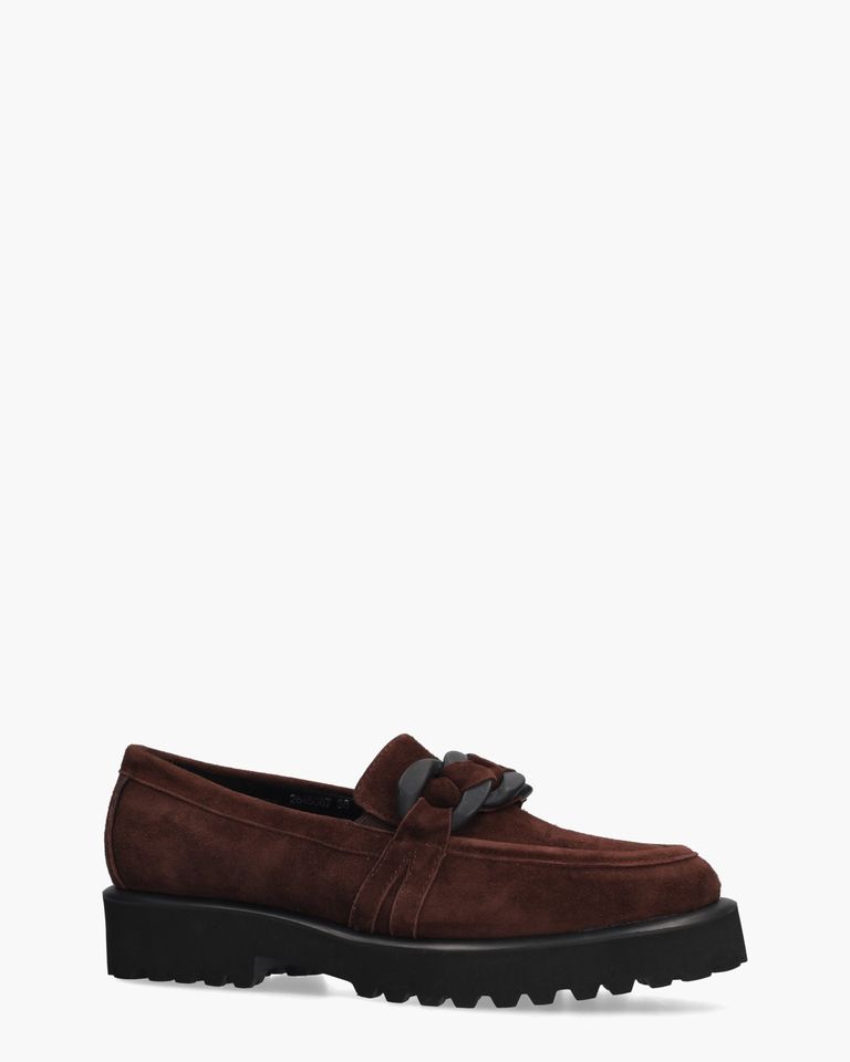 Celestina Donkerbruin Damesloafers