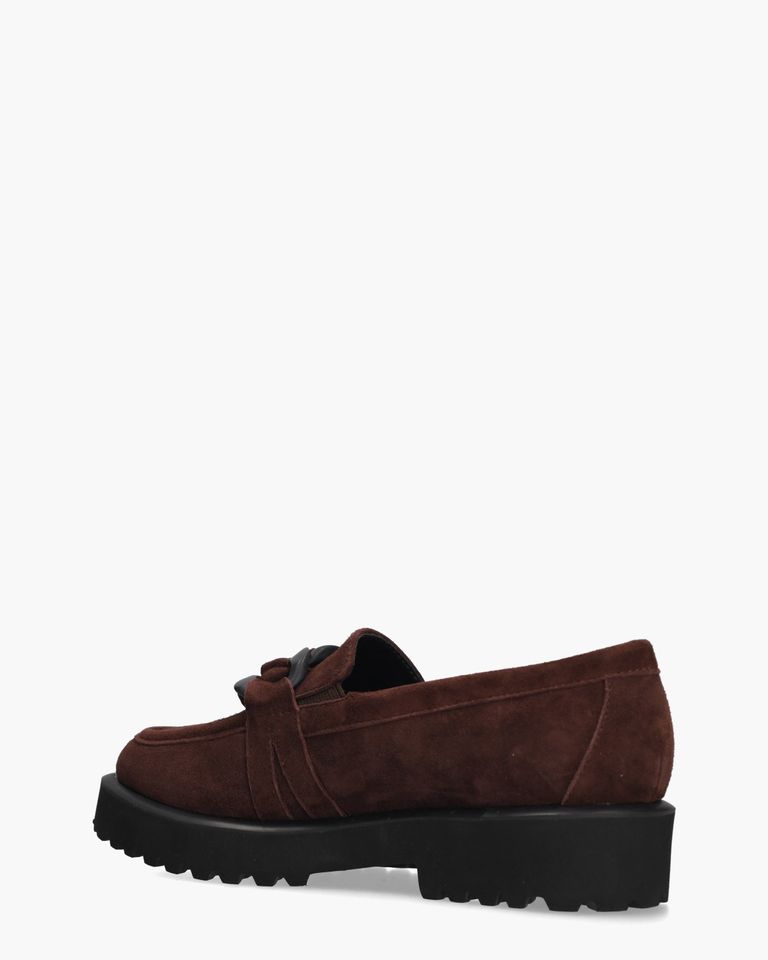 Celestina Donkerbruin Damesloafers
