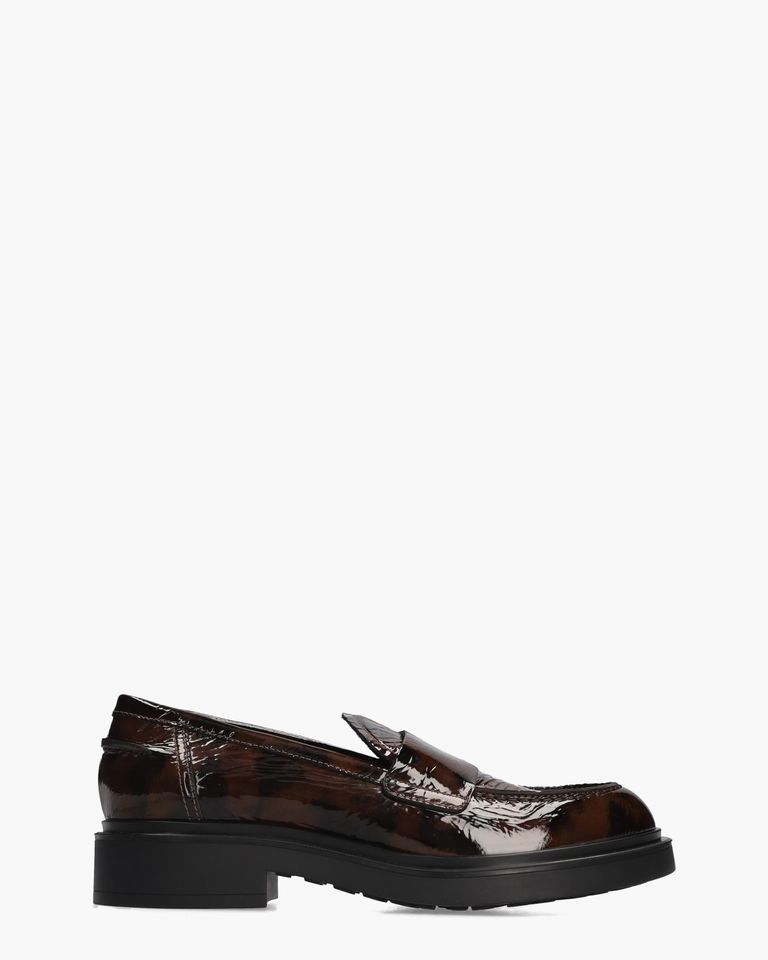 Loren College Donkerbruin Damesloafers