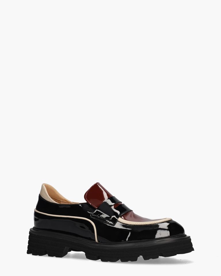 Aily Zwart/Multi Damesloafers