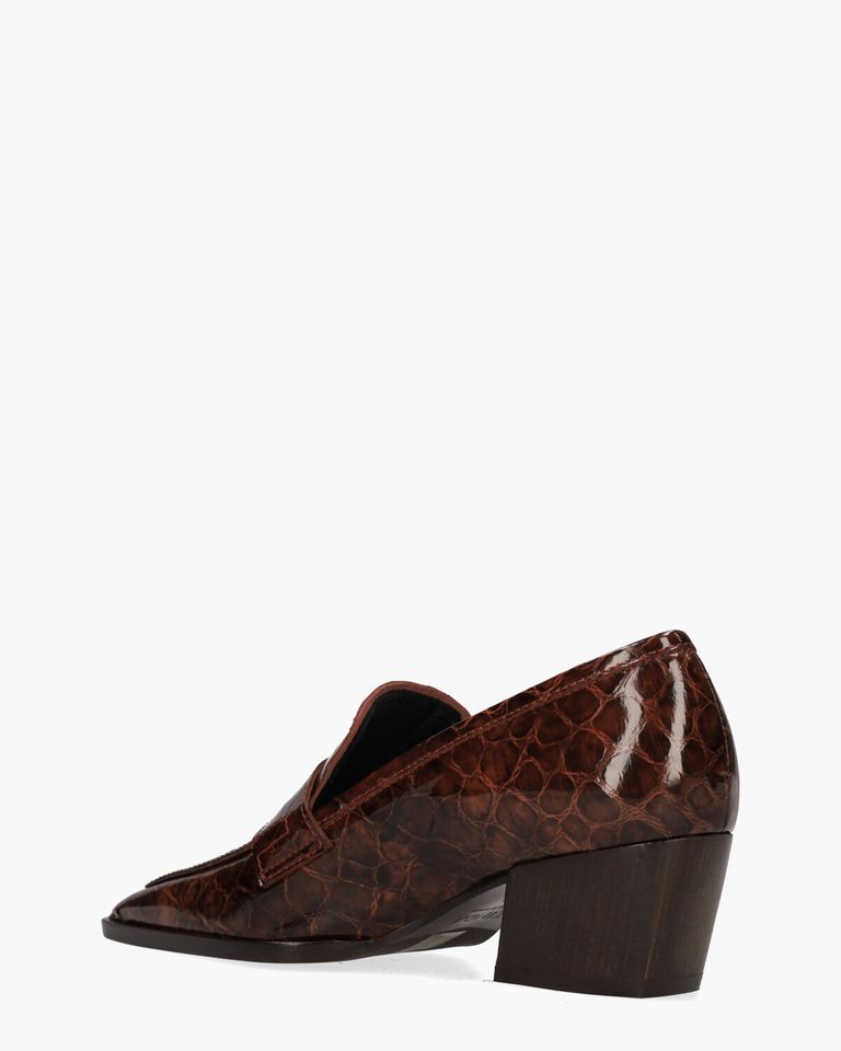 3218-S Bordeauxrood Dames Loaferpumps