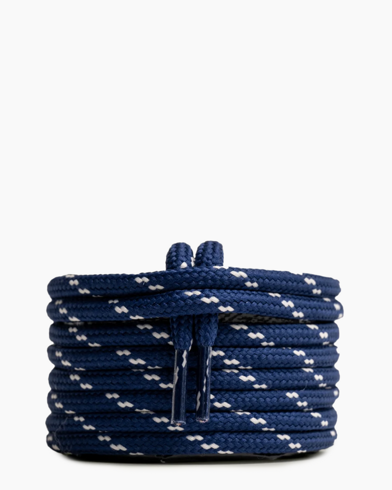 Donkerblauw/Wit Veters