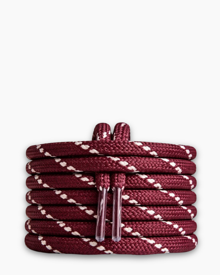 Bordeaux/Wit Veters